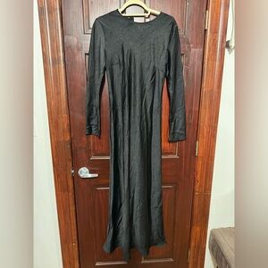 Elegant Black Long Sleeve Dress